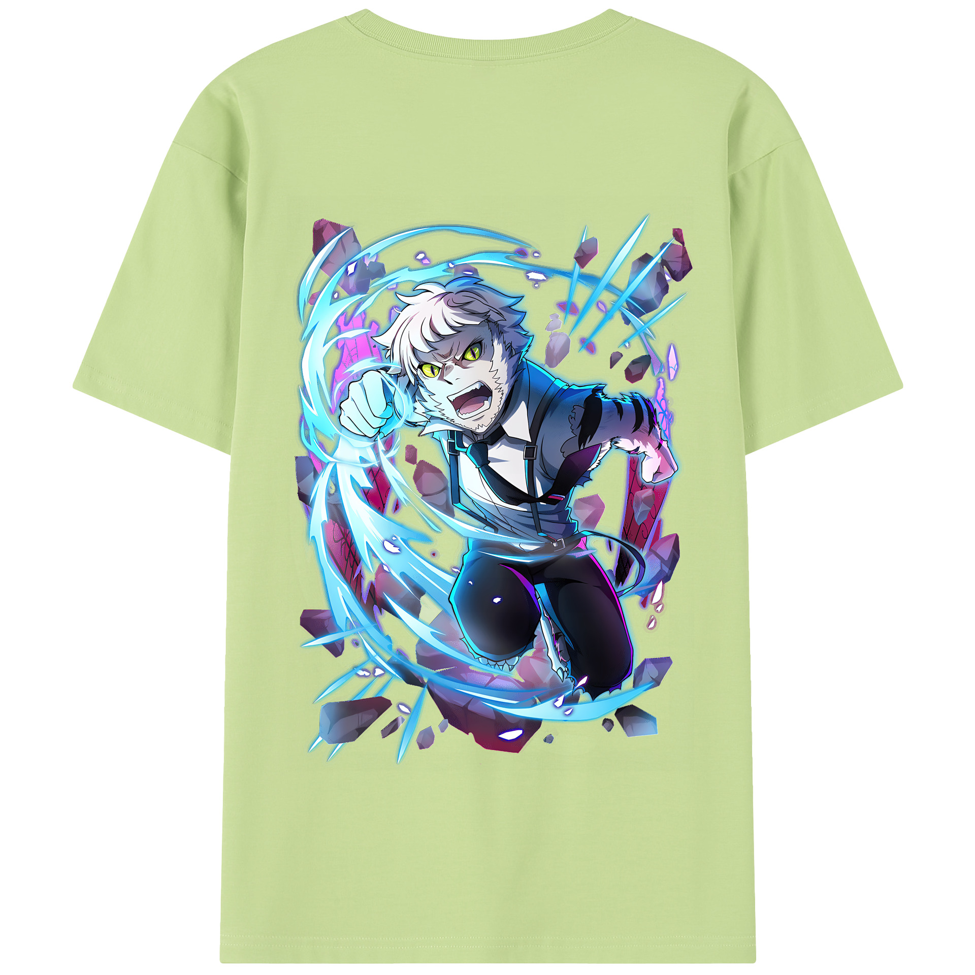 （画像用） 文豪ストレイドッグス Bungo Stray Dogs 綿100％半袖Tシャツ（背面プリント）